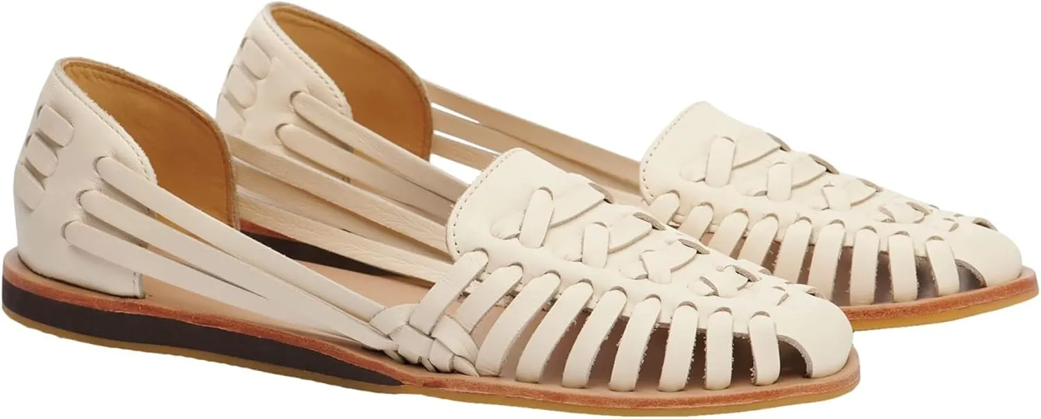 Nisolo Women's Huarache Sandals, Slip-On Comfort, Designed for Casual Everyday Wear, Handwoven & Waterproof Leather, No-Slip Sole