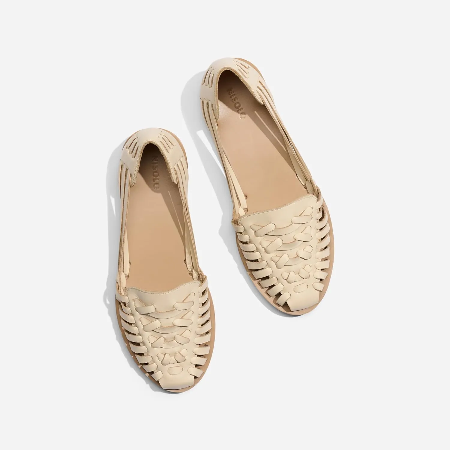 Nisolo Women's Huarache Sandals, Slip-On Comfort, Designed for Casual Everyday Wear, Handwoven & Waterproof Leather, No-Slip Sole