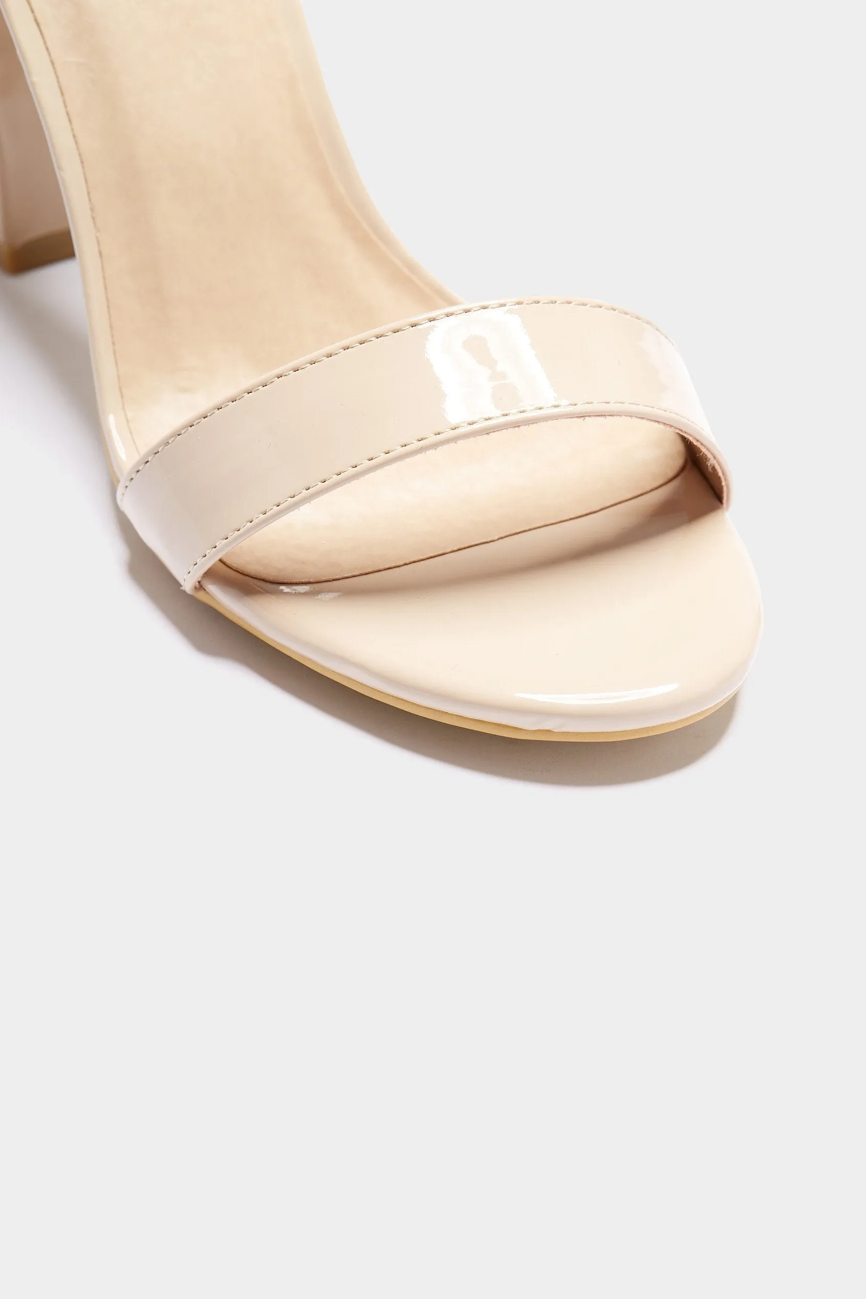 Nude Block Heel Strappy Sandal