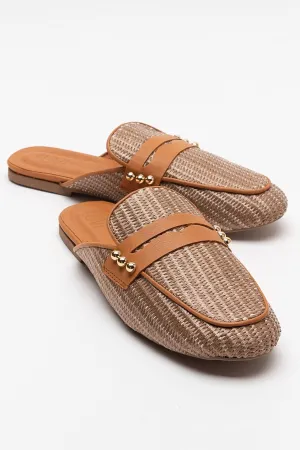Patrizia - Brown Leather Mule (Women)