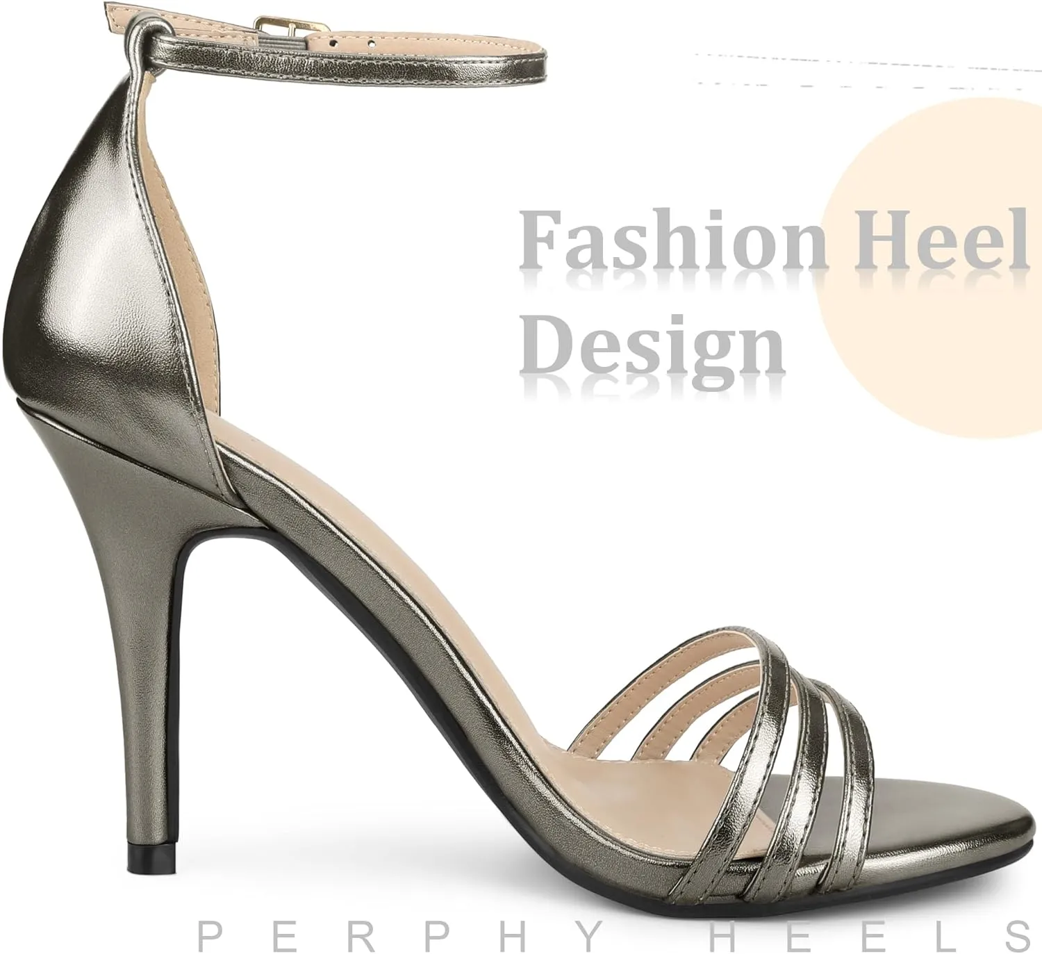 Perphy Strappy Heels Stiletto Heel Sandals for Women