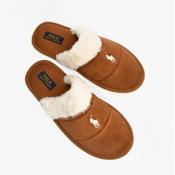 Polo Ralph Lauren KELCIE Womens Mule Slippers Snuff