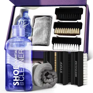 Portable Shoe Cleaner Shoe Cleaning Kit for Sneaker Cleaner 6oz Shoe Cleaner & Conditioner for All Shoes