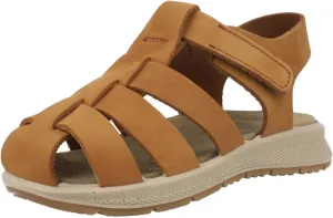 Primigi Pio Fisherman Sandal Brown - Chrome-Free Leather, Anti-Shock Cushioning, Flexible Sole