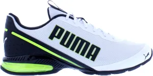 PUMA Men's Cell Divide Clean Sneaker,Black Yellow,11