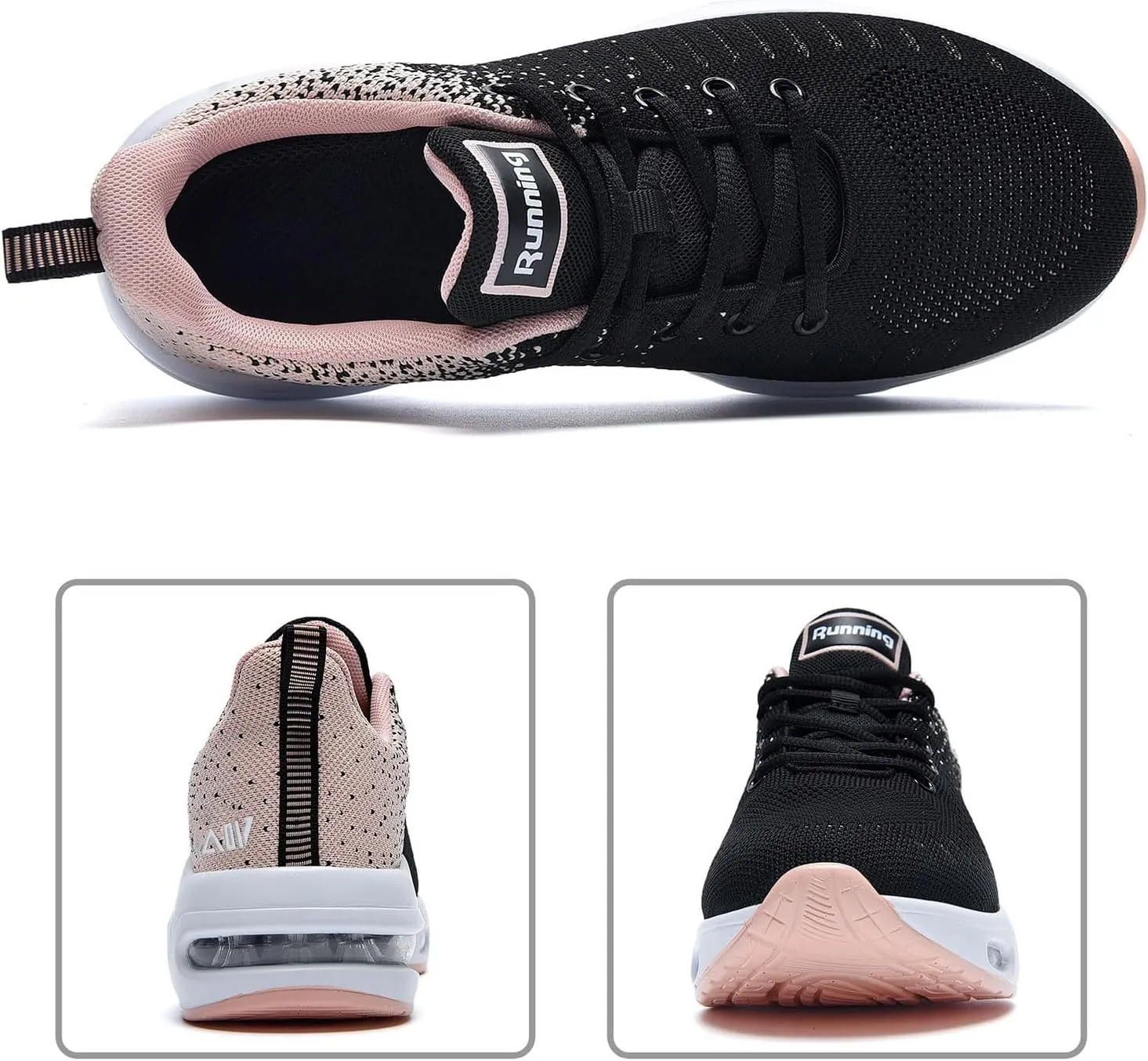 QAUPPE Womens Fashion Lightweight Sports Walking Sneakers Breathable Gym Jogging Running Tennis Shoes US 5.5-11 B(M)…