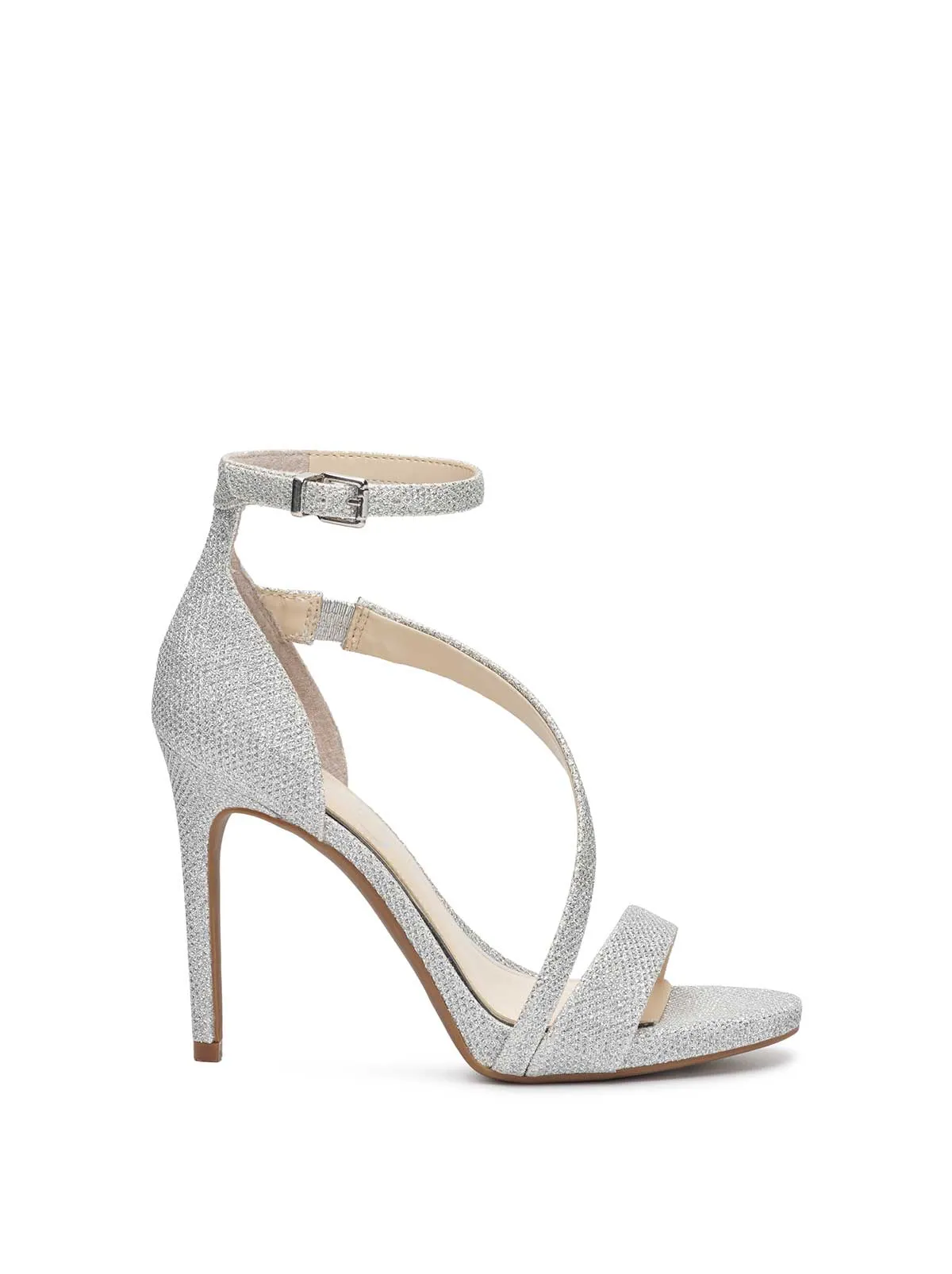 Rayli High Heel Sandal in Silver