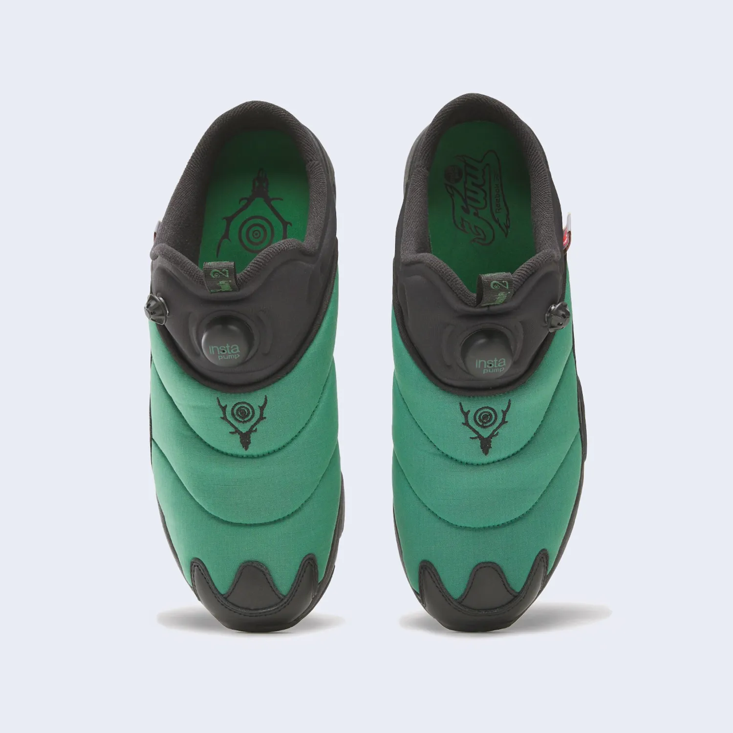 Reebok Insta Pump Fury Mule Green / Black / Black