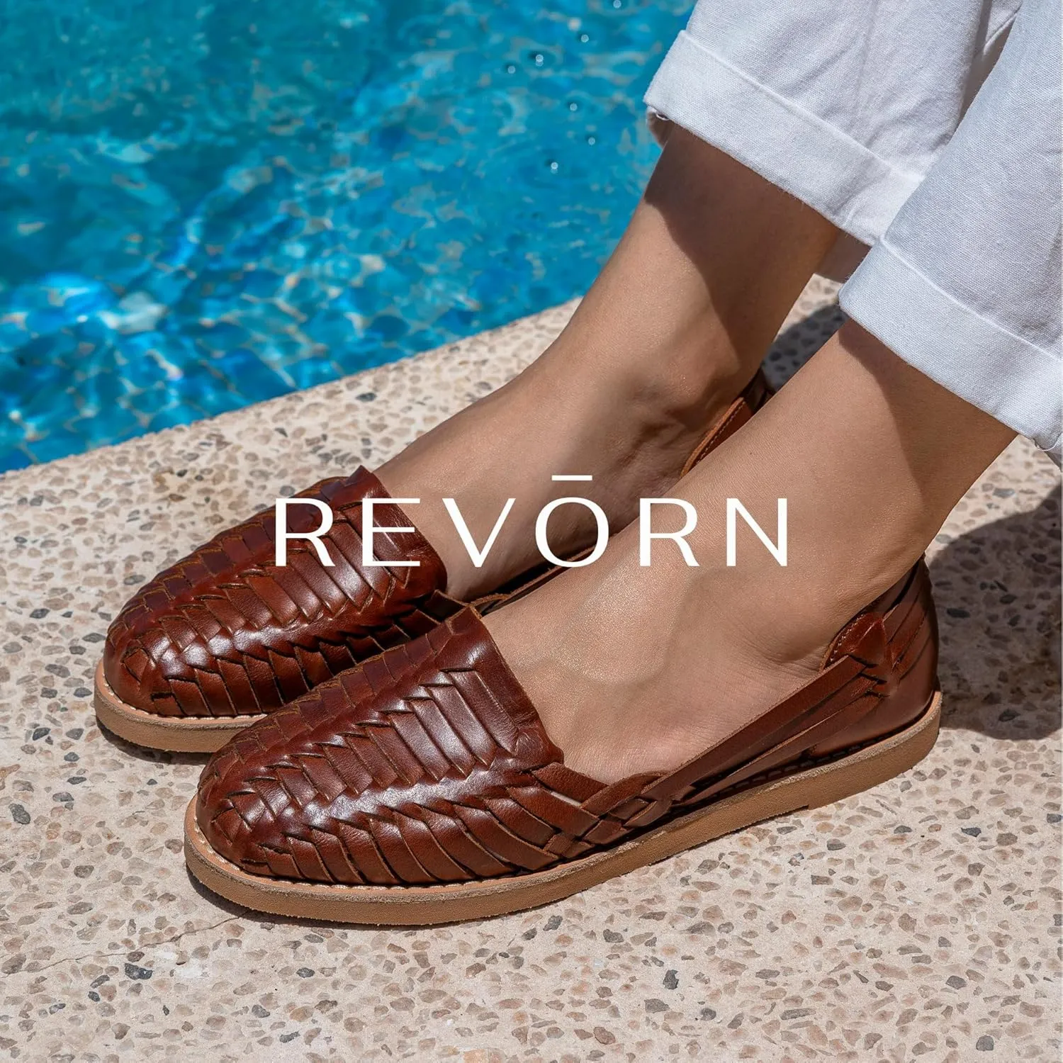 REVORN - SAINT Designer Huarache | Handcrafted Women Sandal | 100% Genuine Leather | Ultra Comfortable Insole | Flexible Sole | Sophisticated Design