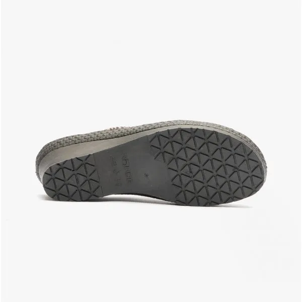 Rohde 2465-90 Womens Slippers Black/Zebra