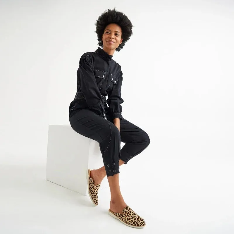 Rollie Nation Derby Mule in Camel Leopard Pony