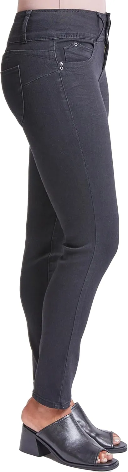 Royalty For Me Womens Women Wannabettabutt 3 Button Skinny Ankle Jean
