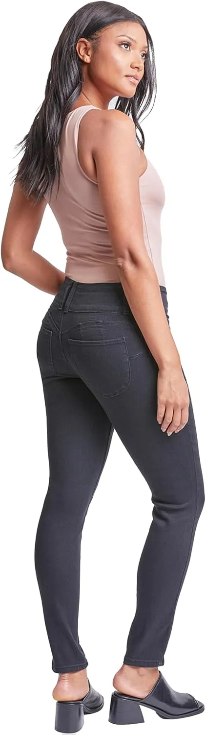 Royalty For Me Womens Women Wannabettabutt 3 Button Skinny Ankle Jean