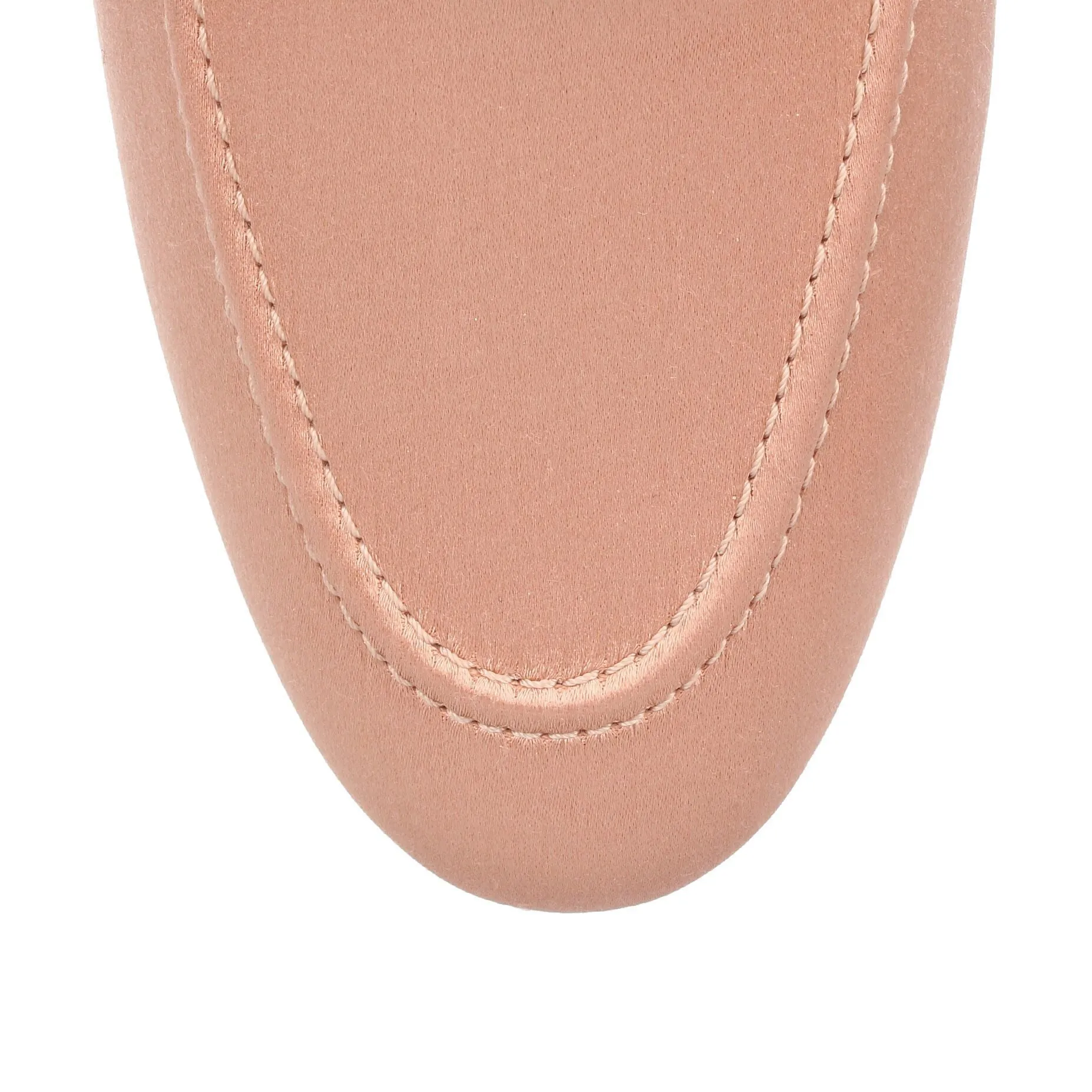 Salmon satin loafer