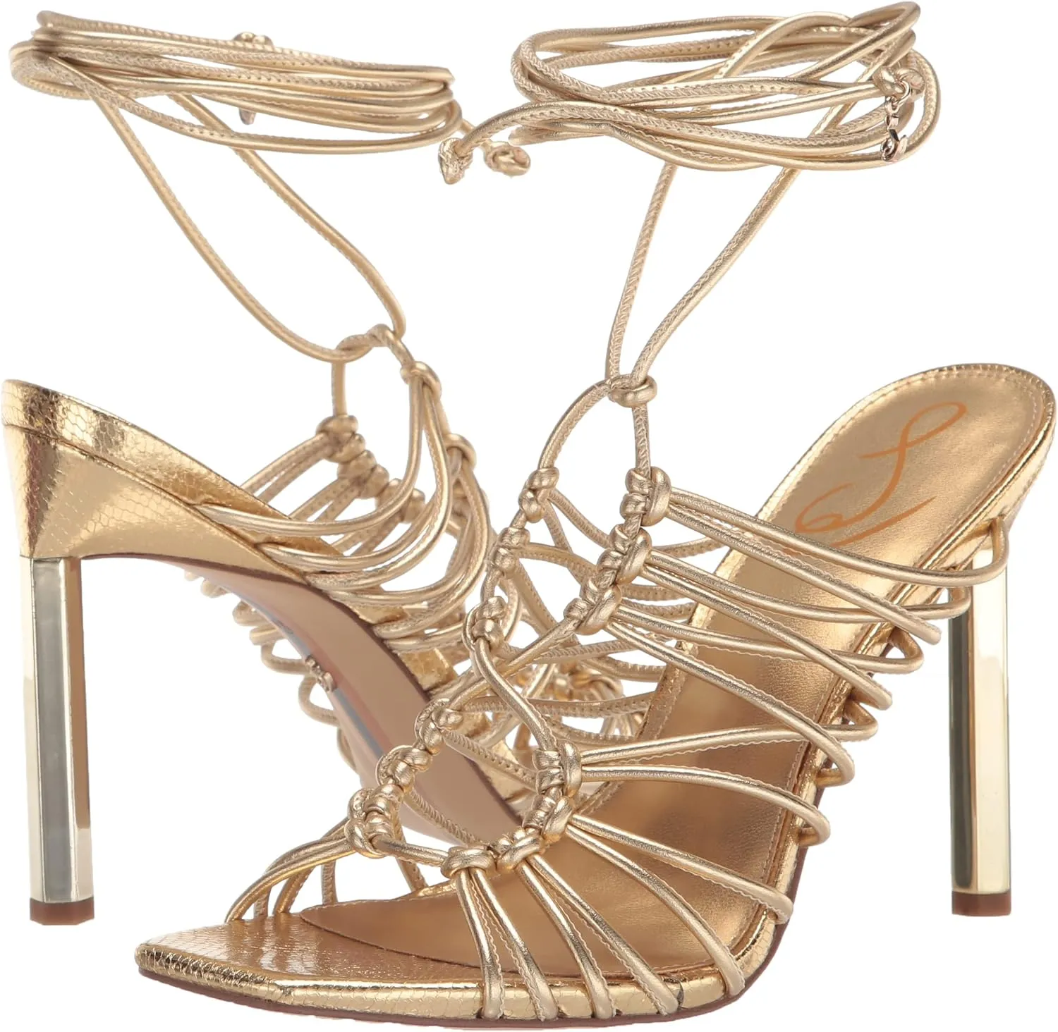 Sam Edelman Women's Lylah Lace Up Stiletto Sandal