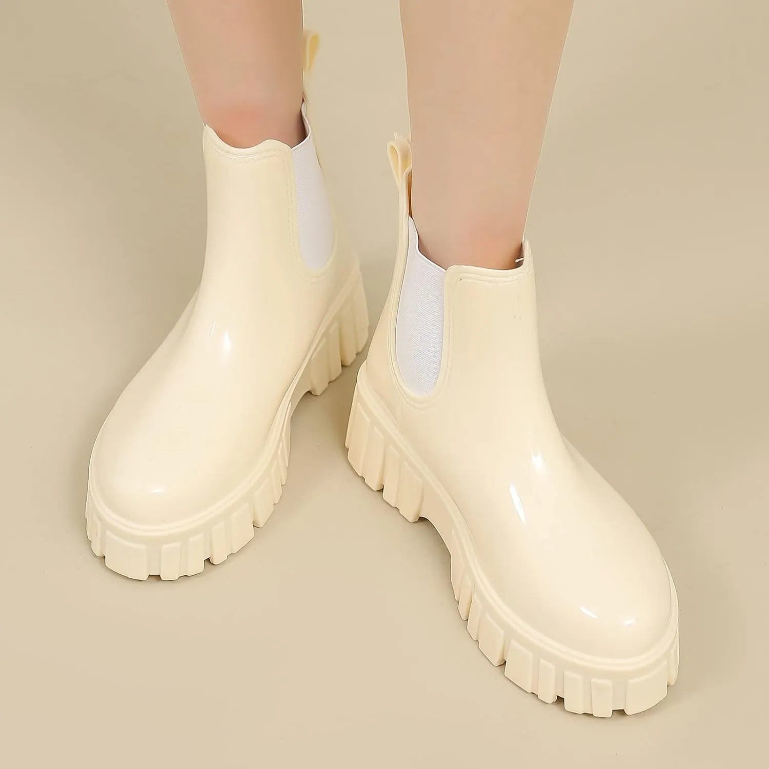 Sandals for Womens Garden Water Boots Unisex Rain Outdoor Ribber Yard Long Shoes Footwear