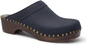 Sandgrens Handmade Swedish Wood Clogs for Men, Low Heel Mule | Bergen