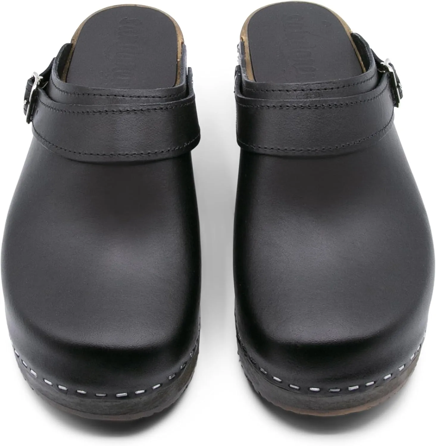 Sandgrens Handmade Swedish Wood Clogs for Men, Low Heel Mule | Nybro