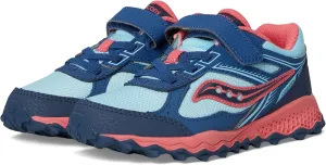 Saucony Cohesion TR14 A/C Trail Running Shoes (Little Big Kid) Sneaker, Aqua/Coral, 7 US Unisex
