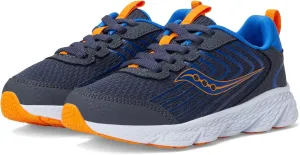 Saucony Wind 3.0 (Little Big Kid) Sneaker, Navy/Peel, 13.5 US Unisex