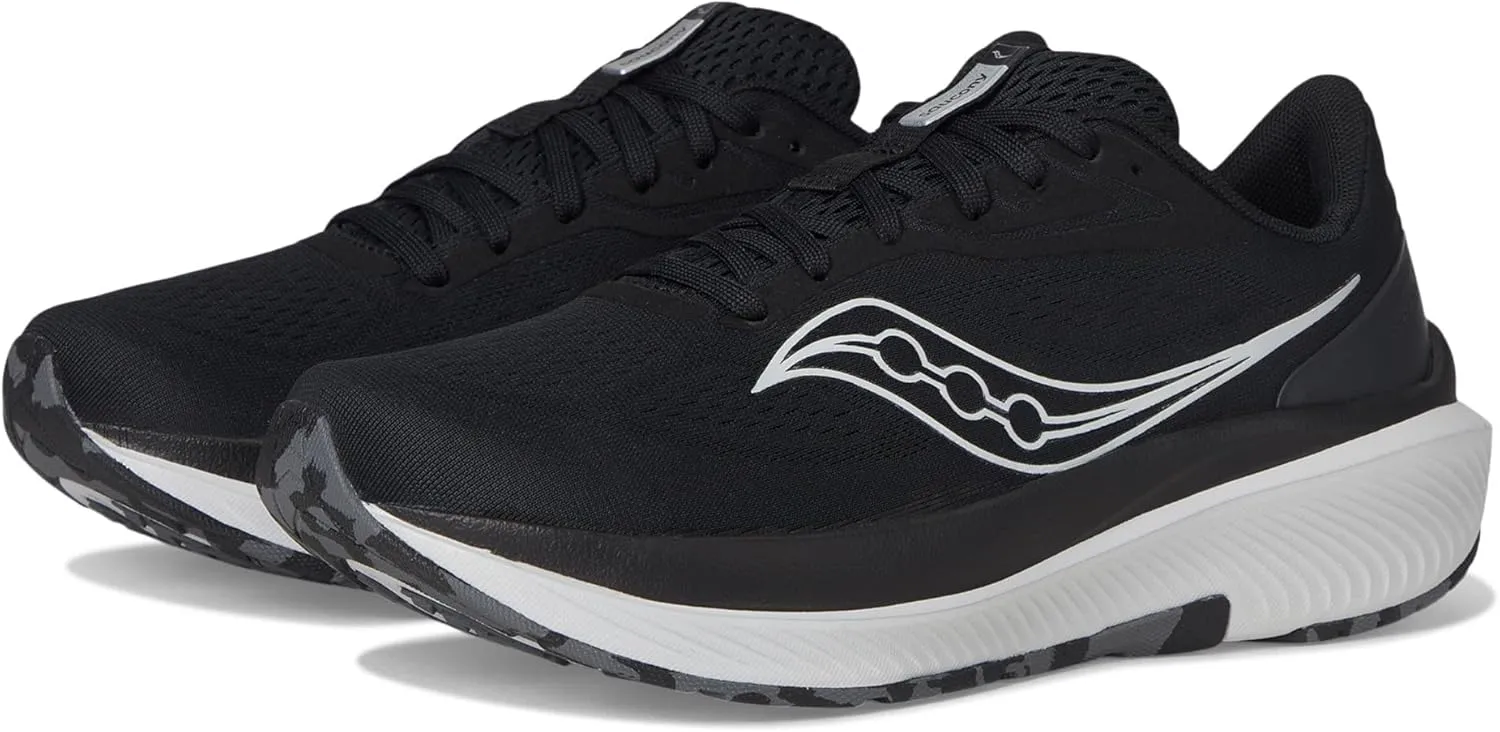 Saucony Women's Echelon 10 Sneaker, Black/Silver, 10.5
