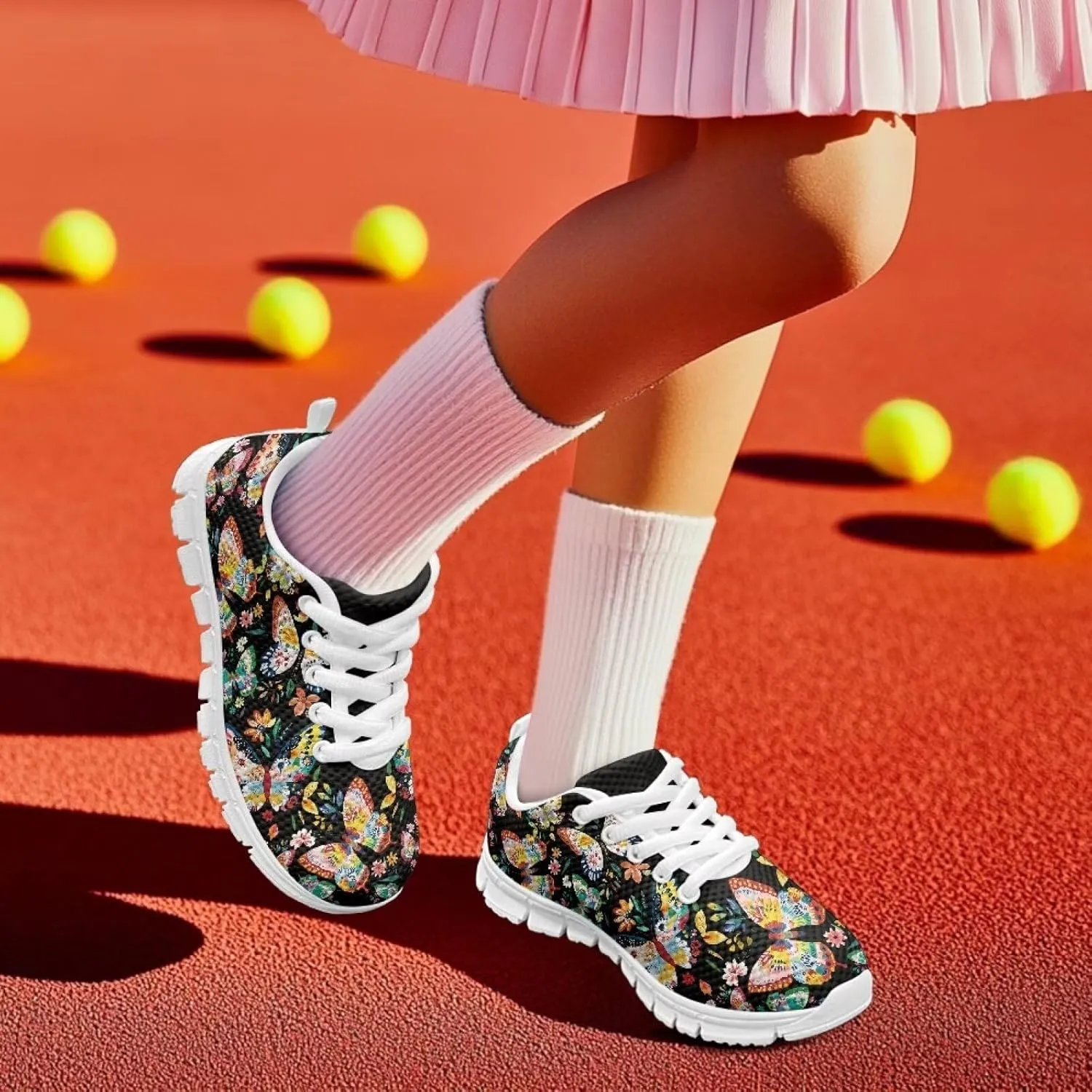Shoes for Kids Boys Girls Tennis Shoes Mesh Running Shoes Lightweight Athletic Shoes
