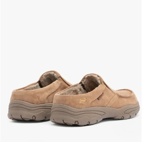 Skechers 204402/TAN CRESTON Mens Slip-On Mule Shoes Tan
