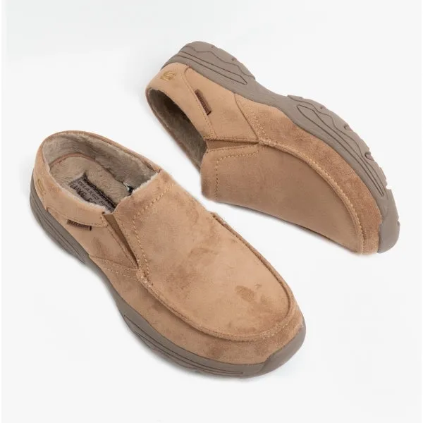 Skechers 204402/TAN CRESTON Mens Slip-On Mule Shoes Tan