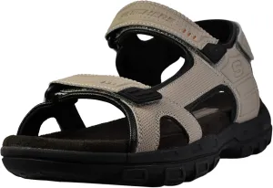 Skechers Men's Garver-Louden 64487 Open Toe Sandal W/Strap Closure, Taupe, 13 EW US
