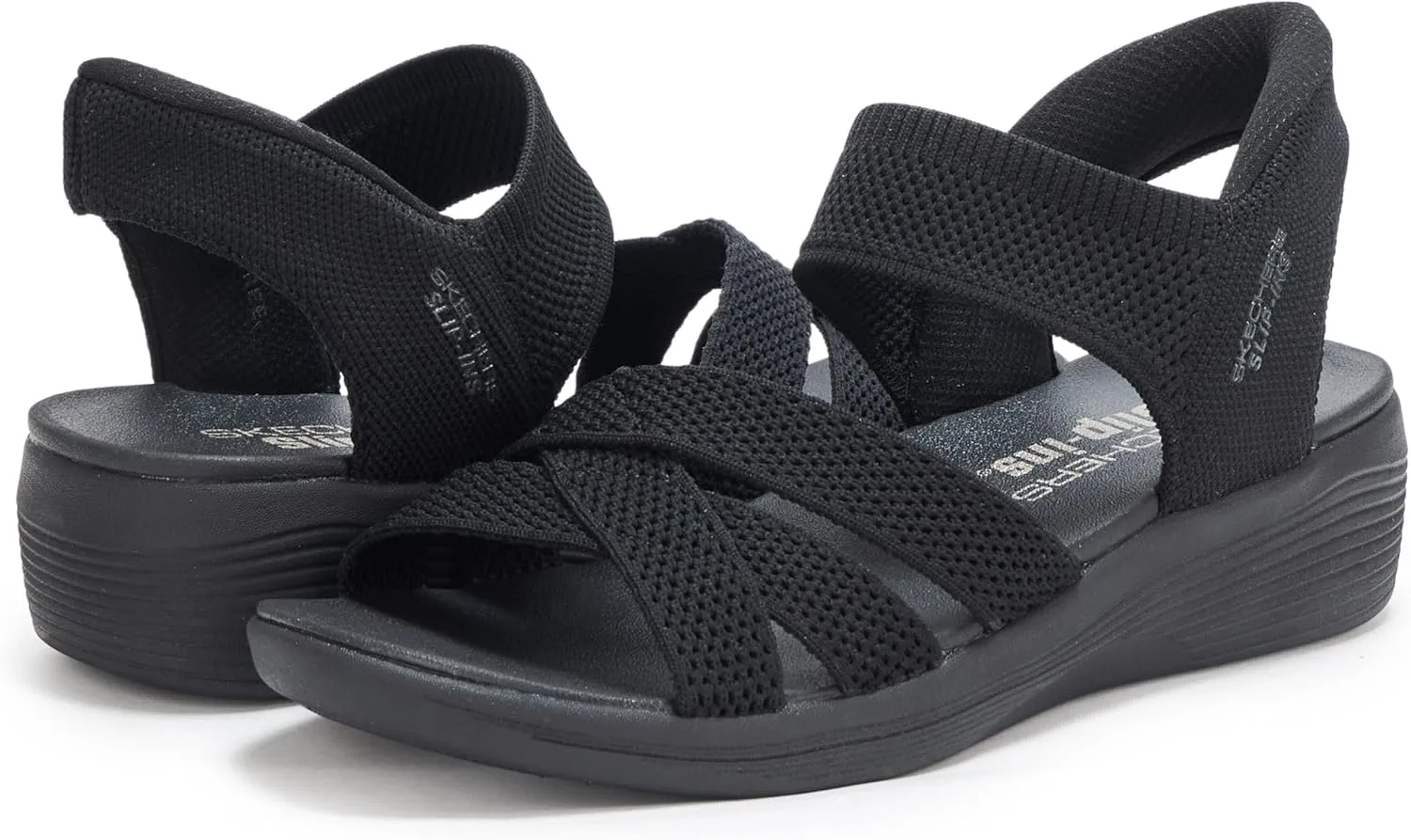 Skechers Women's Arya-Cooling Off Hands Free Slip-ins Wedge Sandal