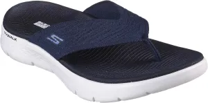 Skechers Women's GO Walk Flex Sandal-Splendor Flip-Flop, Navy, 7