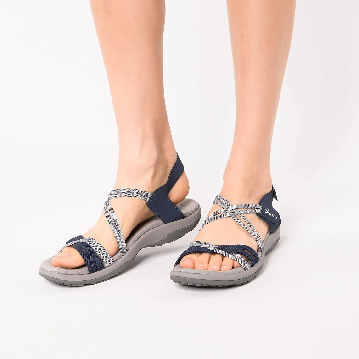 Skechers Women's Reggae Slim - Takes Two Sandal