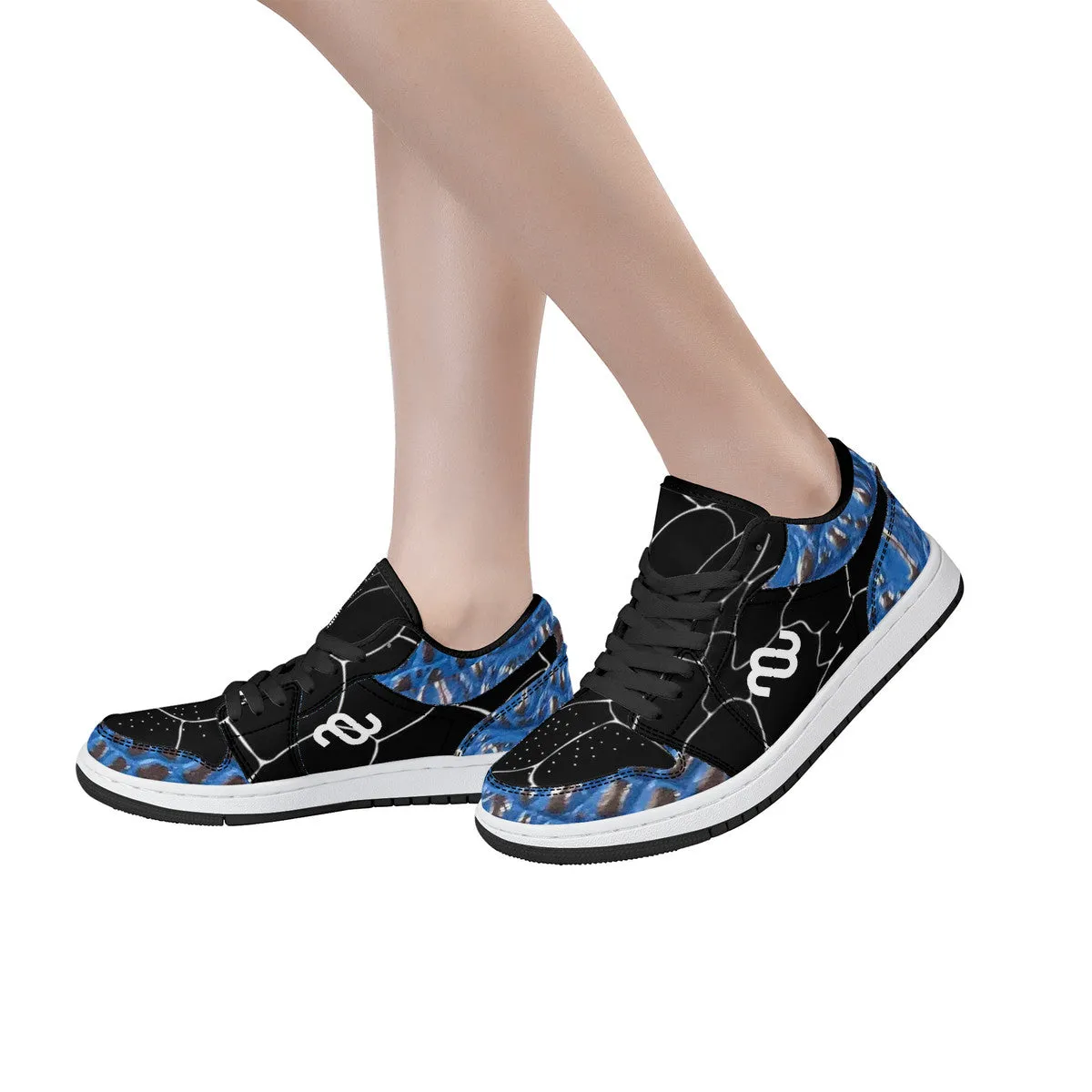 Skin Fully automated Black Unisex Bushae Gator Sneakers Top - Safe Skateboard SF_S40 Low Money