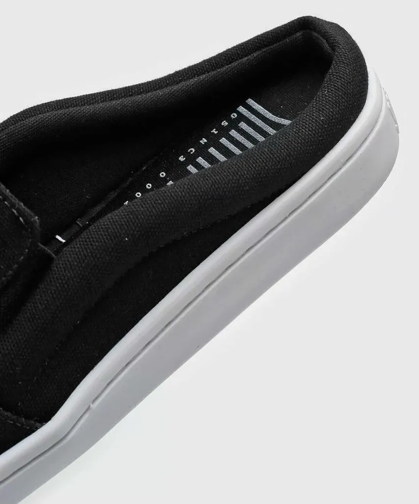Slip On Mule Santa Lolla Preto Lona Deserto