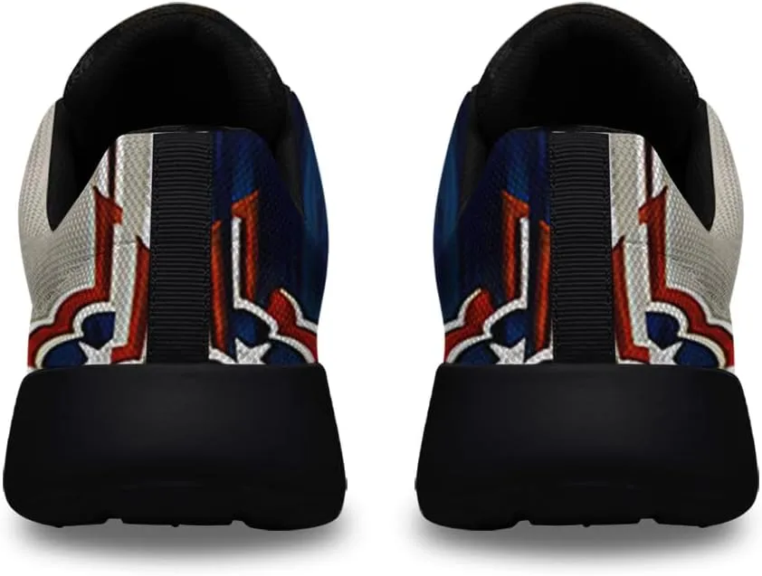Sonzj-II Women's Men's Tennis Shoes Texas State Printed Sneakers Lightweight Breathable Running Walking Shoes