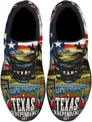 Sonzj-II Women's Men's Tennis Shoes Texas State Printed Sneakers Lightweight Breathable Running Walking Shoes