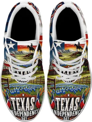 Sonzj-II Women's Men's Tennis Shoes Texas State Printed Sneakers Lightweight Breathable Running Walking Shoes