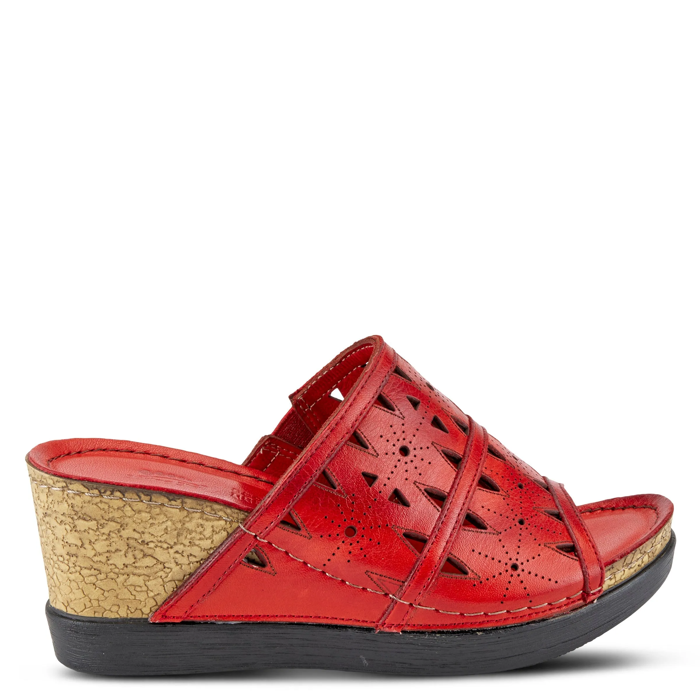 Spring Step Shoes Fusawedge Sandal Women’s Leather Corksole 2.75"