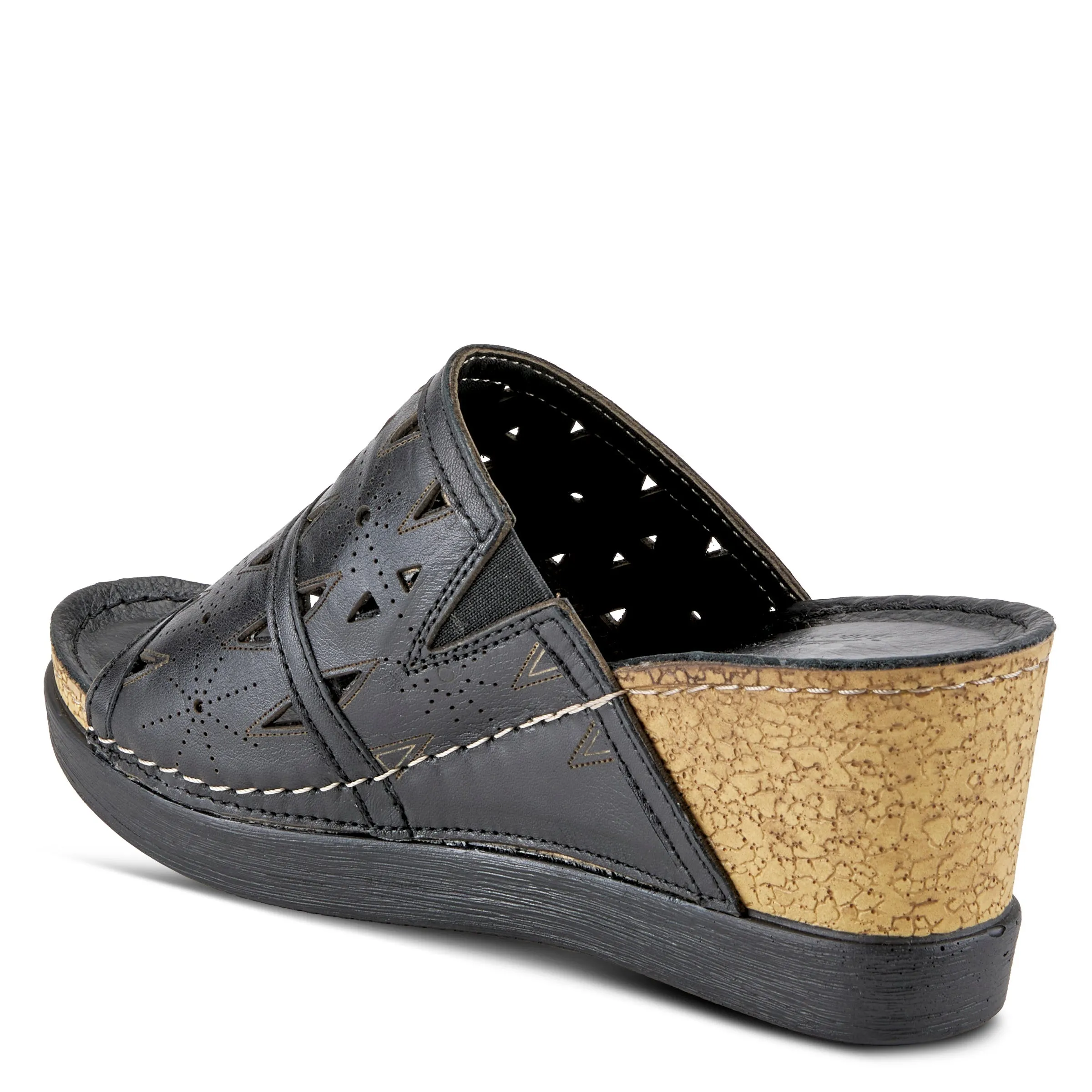 Spring Step Shoes Fusawedge Sandal Women’s Leather Corksole 2.75"