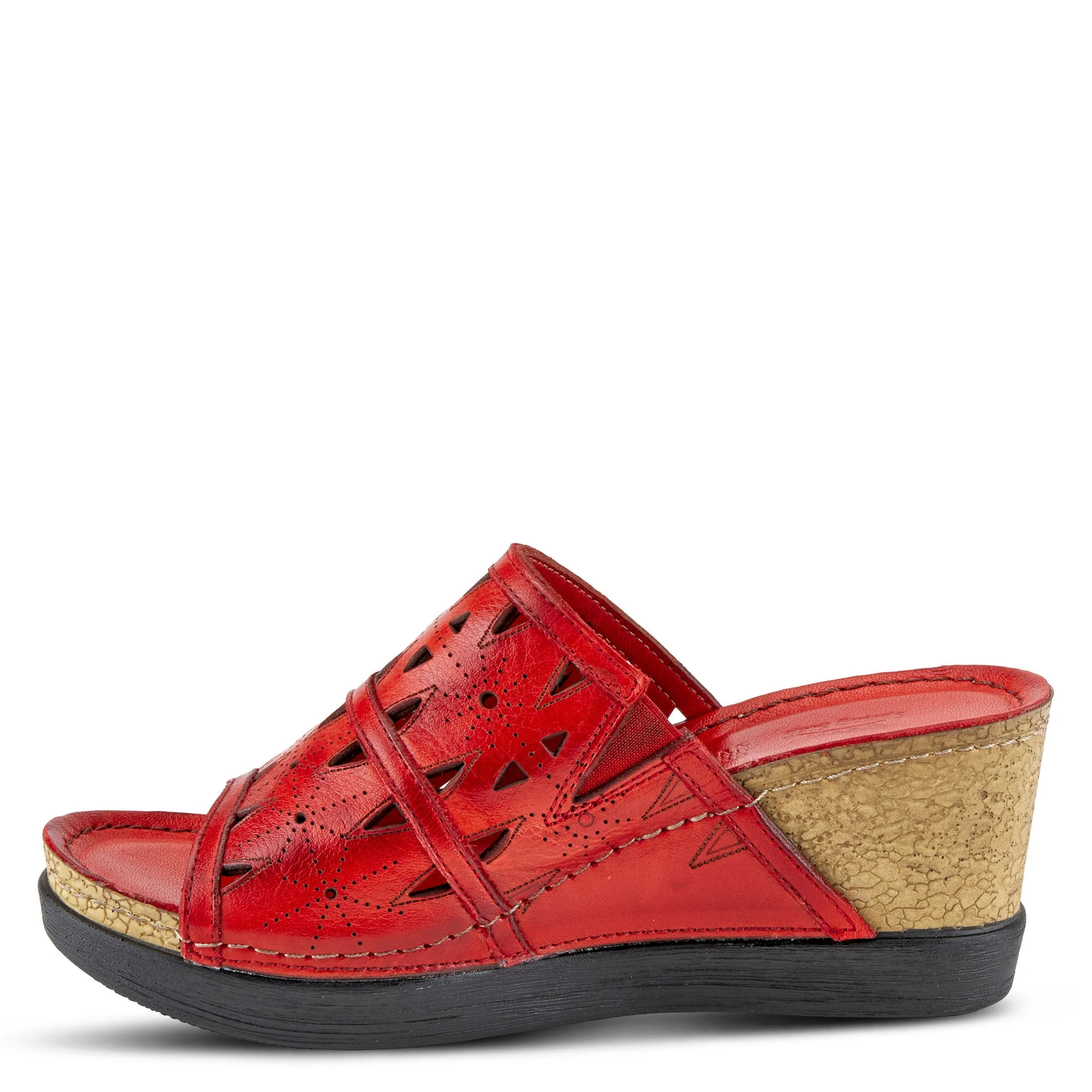 Spring Step Shoes Fusawedge Sandal Women’s Leather Corksole 2.75"