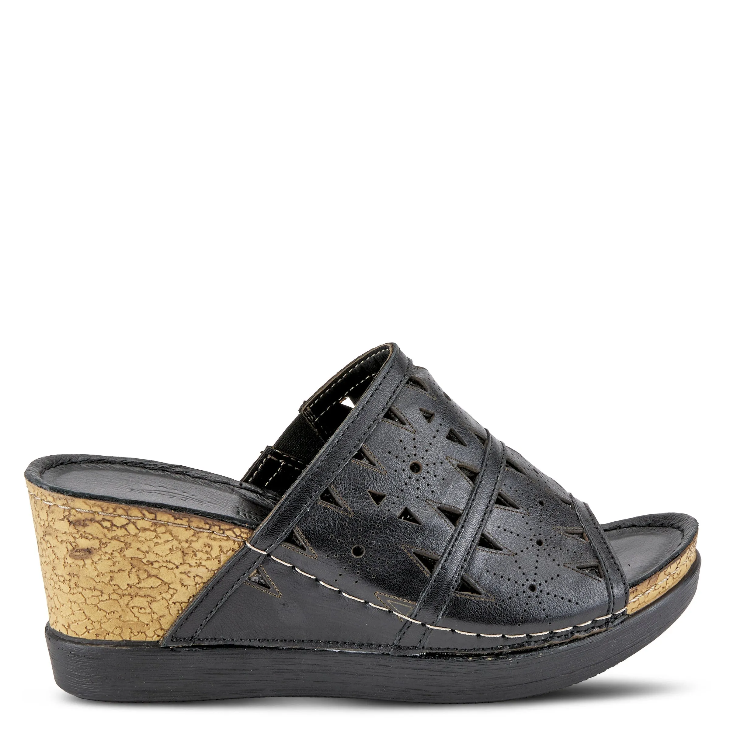 Spring Step Shoes Fusawedge Sandal Women’s Leather Corksole 2.75"