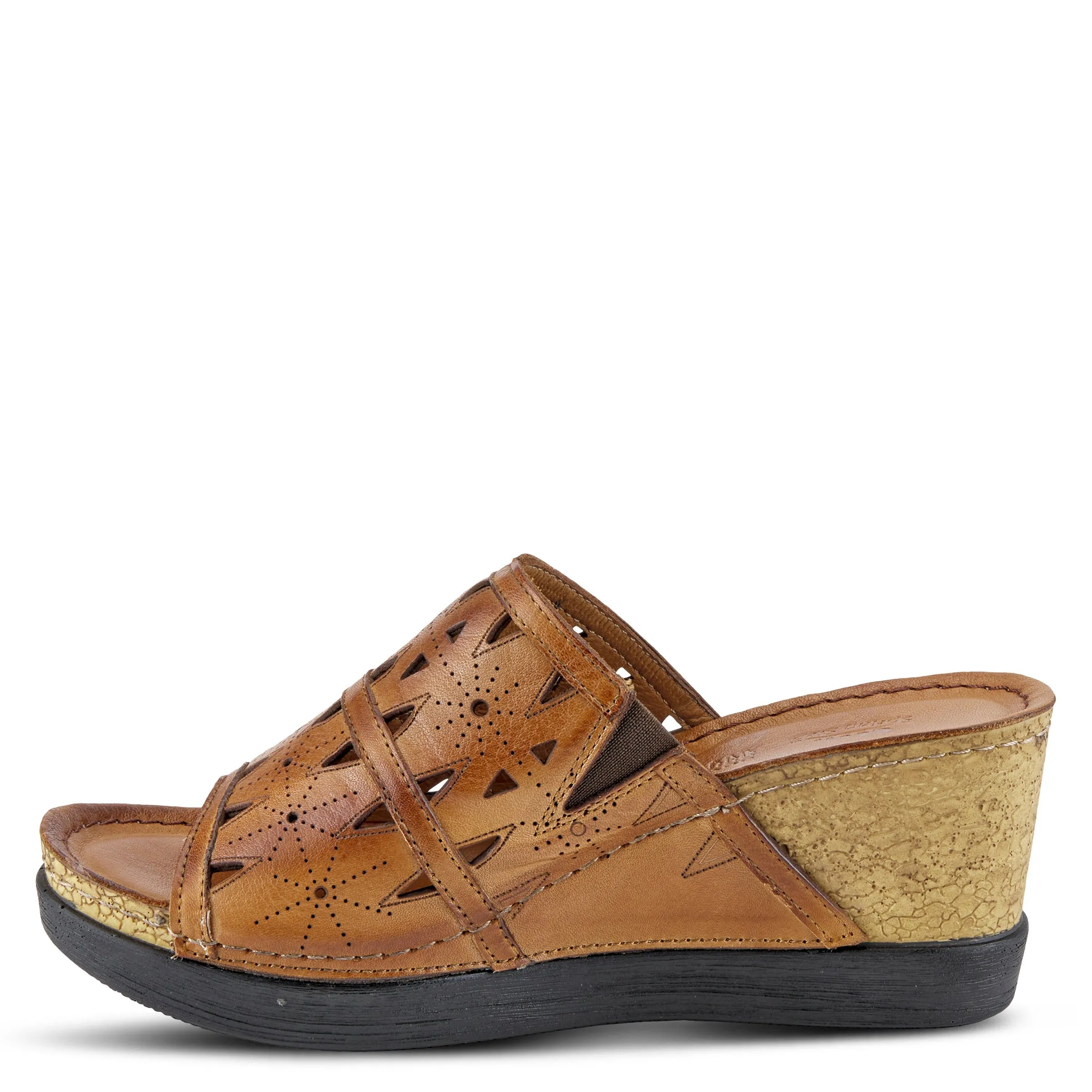 Spring Step Shoes Fusawedge Sandal Women’s Leather Corksole 2.75"