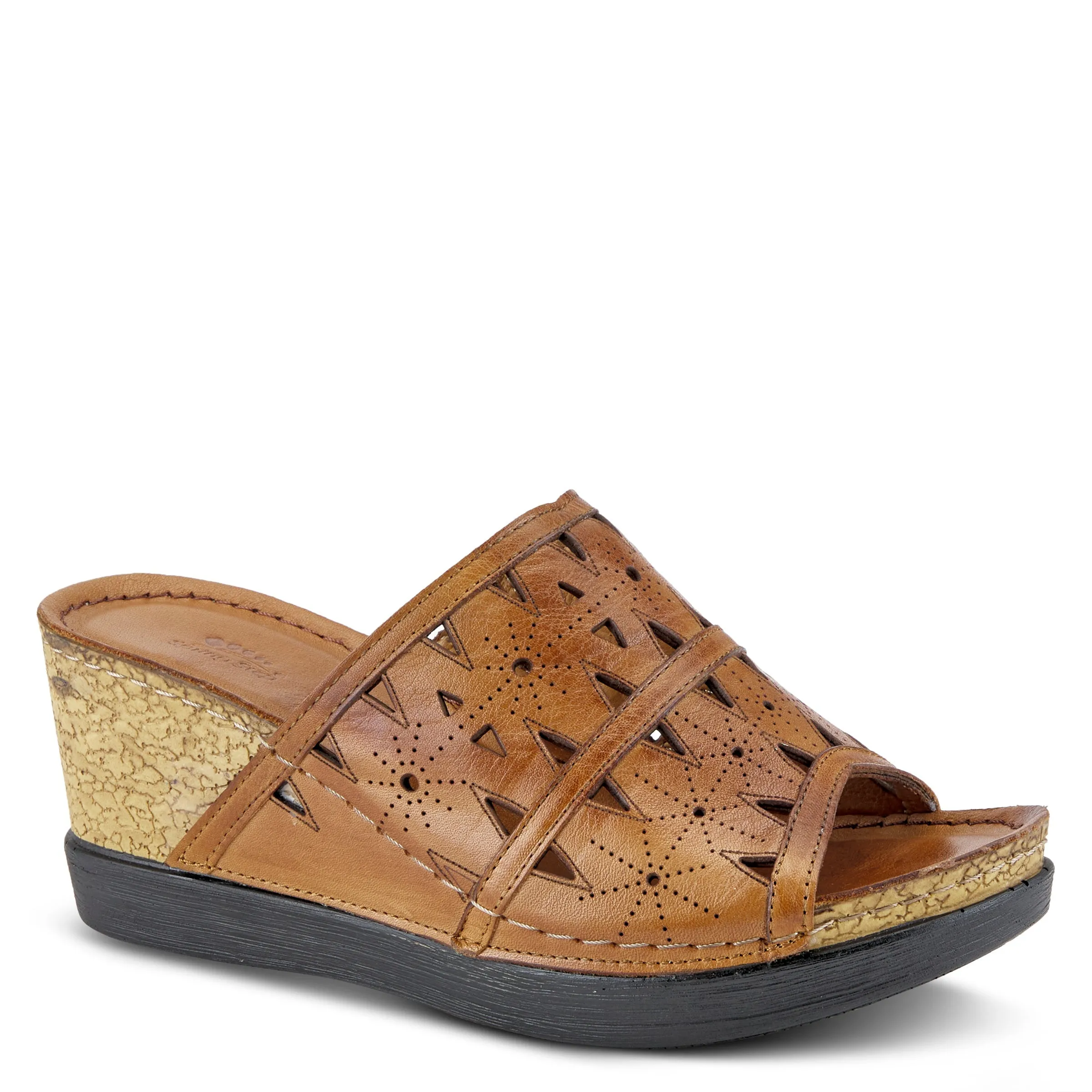 Spring Step Shoes Fusawedge Sandal Women’s Leather Corksole 2.75"