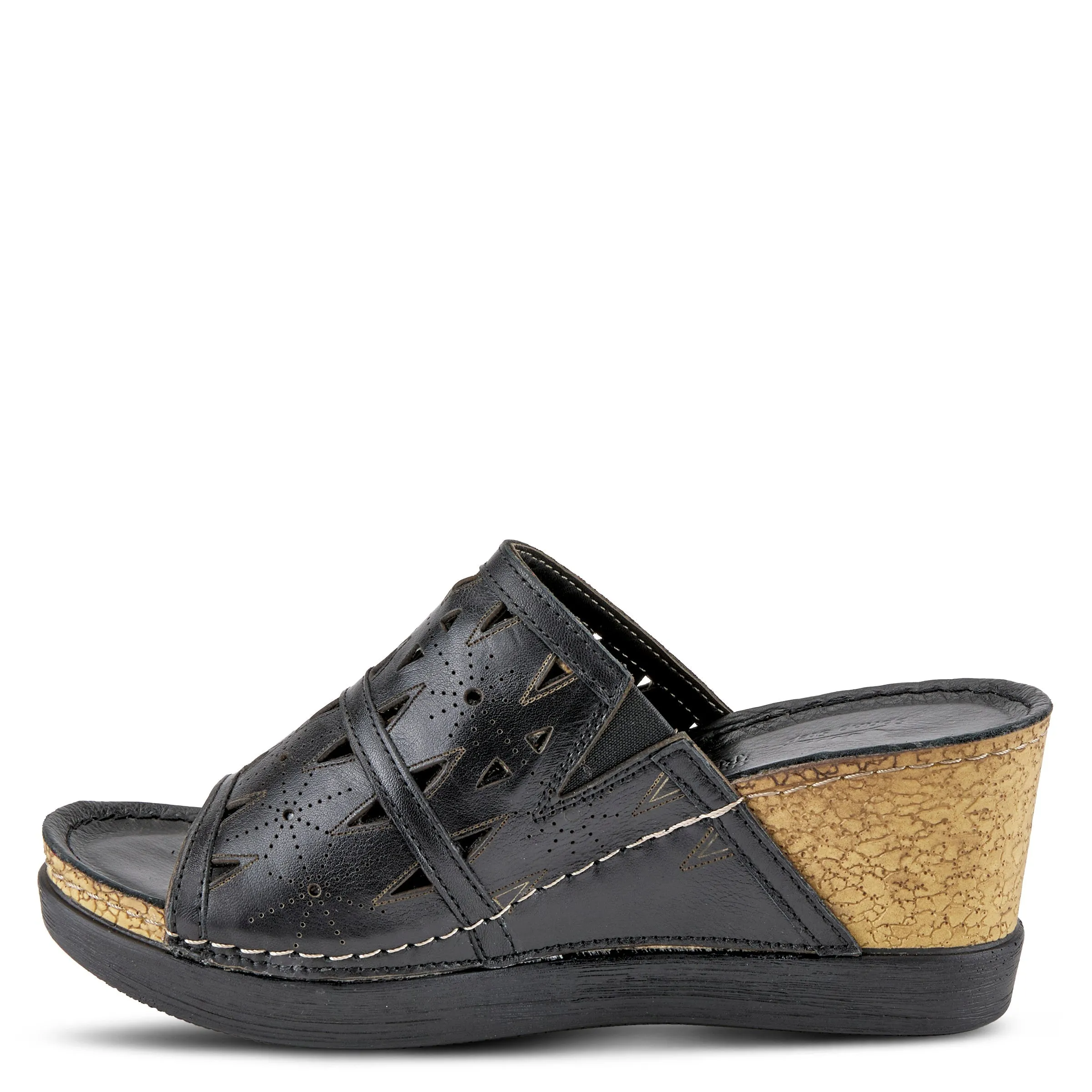 Spring Step Shoes Fusawedge Sandal Women’s Leather Corksole 2.75"