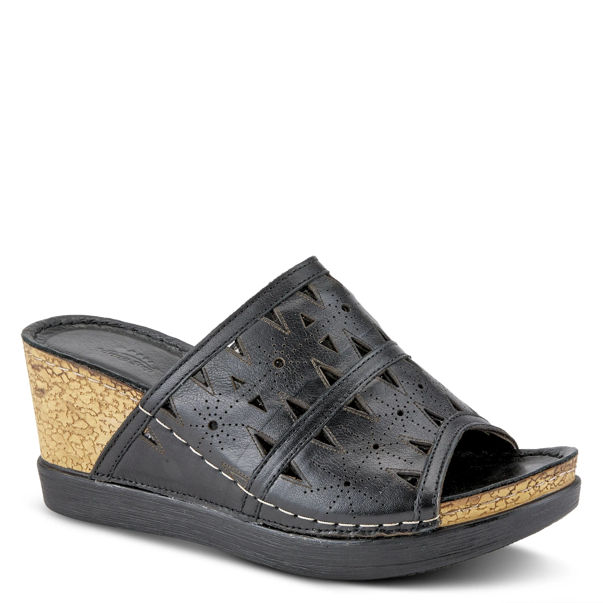 Spring Step Shoes Fusawedge Sandal Women’s Leather Corksole 2.75"