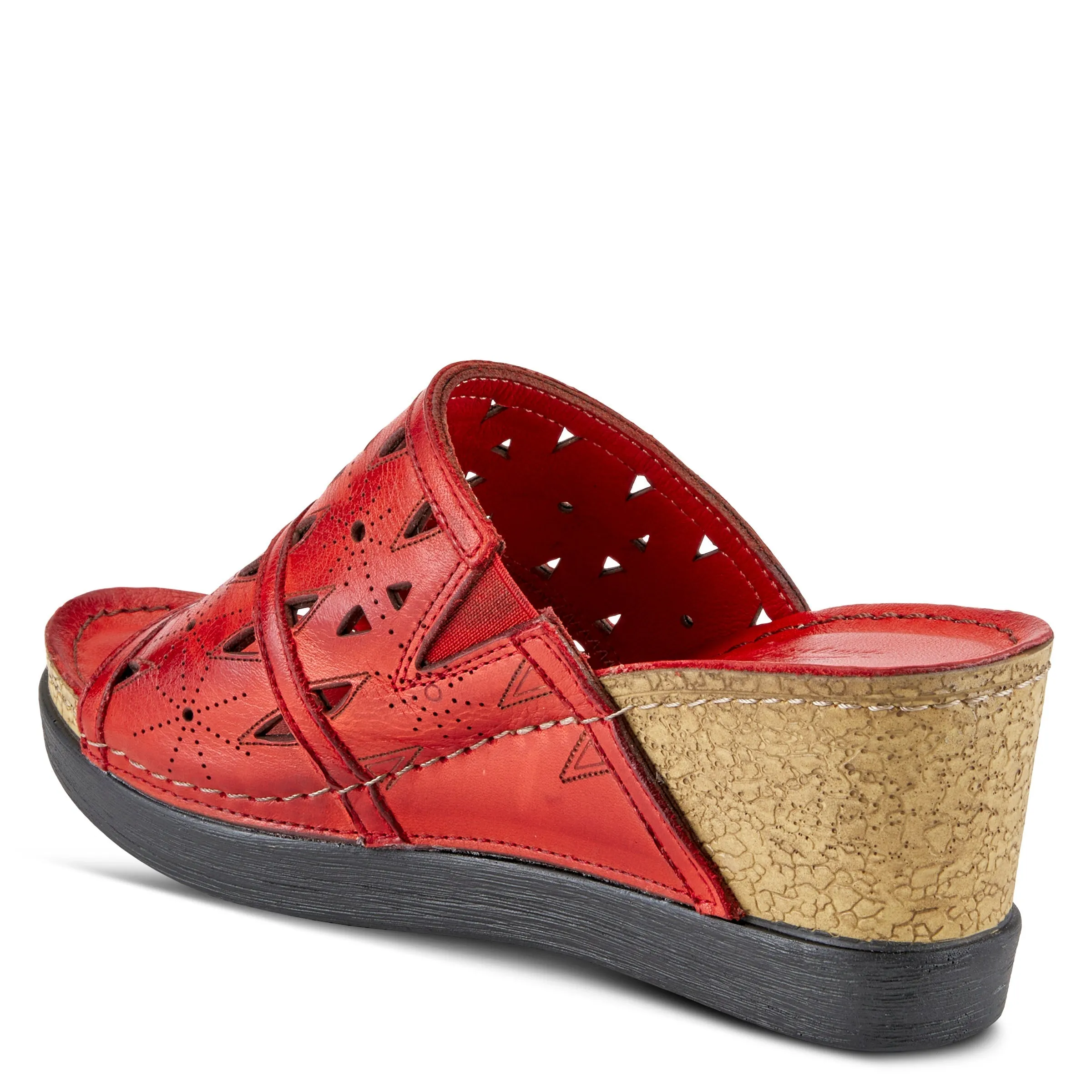 Spring Step Shoes Fusawedge Sandal Women’s Leather Corksole 2.75"