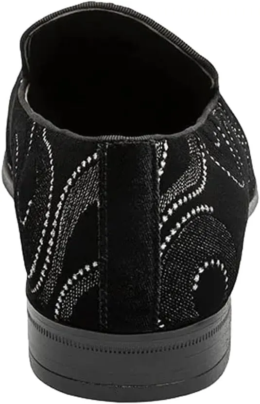 Stacy Adams Men's Swainson Embroidered Slip on Loafer