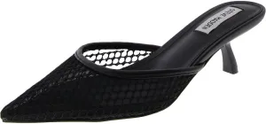 Steve Madden Womens Micki Mesh Mule Kitten Heels