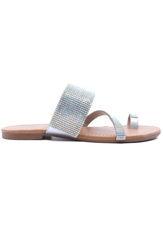 Strappy Bling Slide