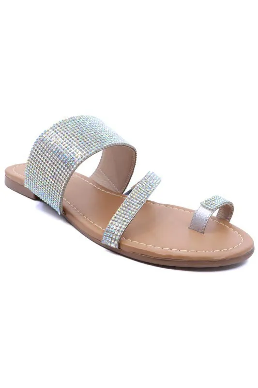 Strappy Bling Slide